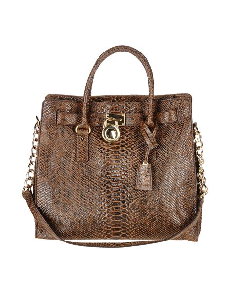 michael kors chocolate brown handbags